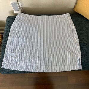 Classic Blue and White Striped Women's Skort